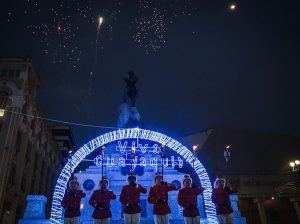 Alcalde Aquiles Alvarez inicia los festejos por los 204 años de independencia con el Saludo a la Aurora Gloriosa