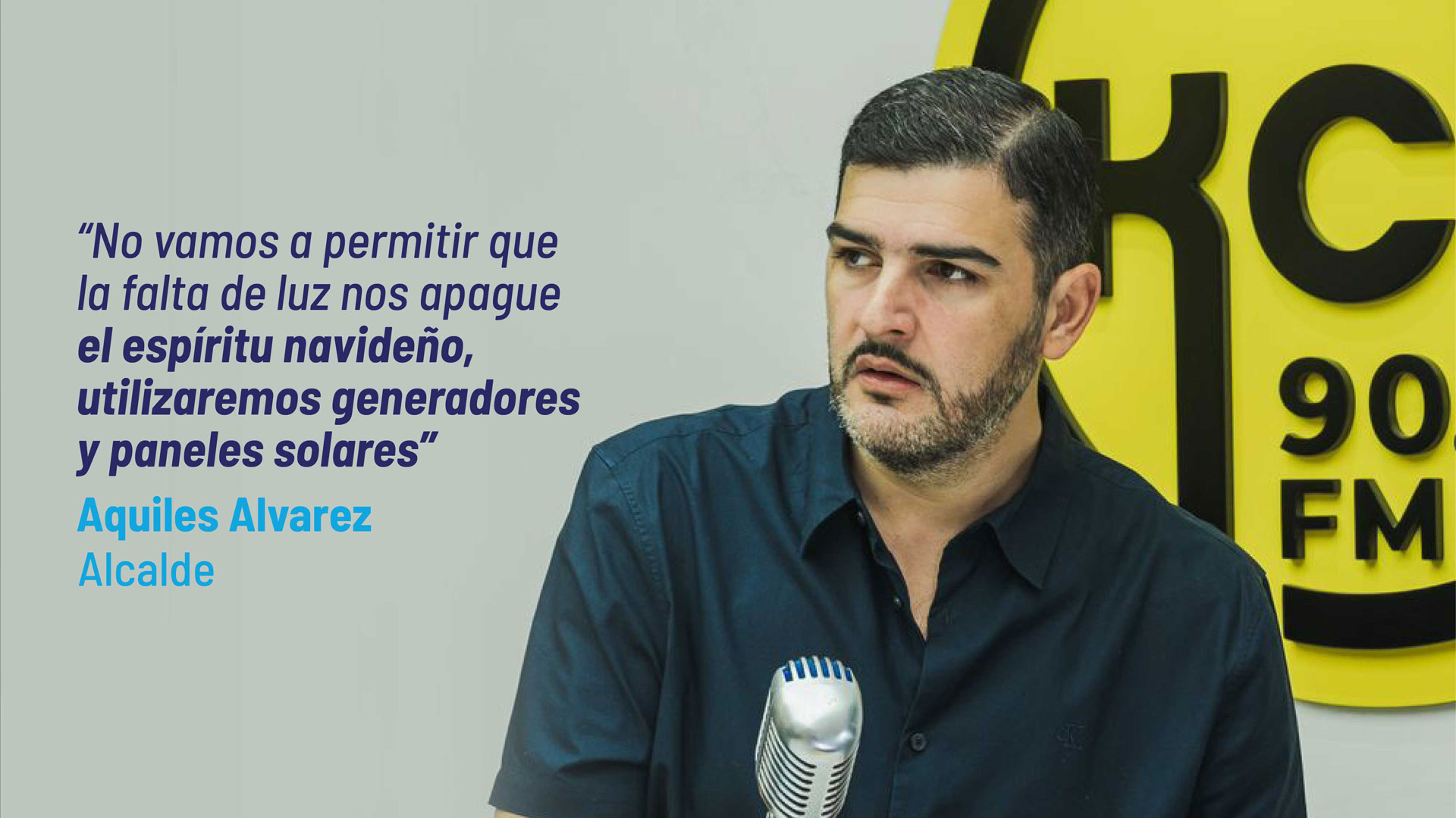 Alcalde Aquiles Alvarez: “No vamos a permitir que la gente siga en depresión y en diciembre vamos a celebrar Navidad”