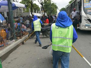 Tras la jornada electoral se recogieron alrededor de 100 toneladas de residuos en Guayaquil