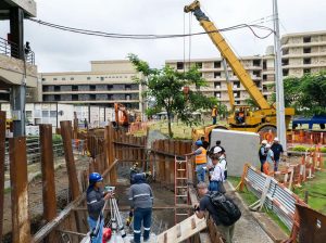 Alcalde supervisó construcción de conducto cajón en Jardines de Esperanza que mitigará inundaciones