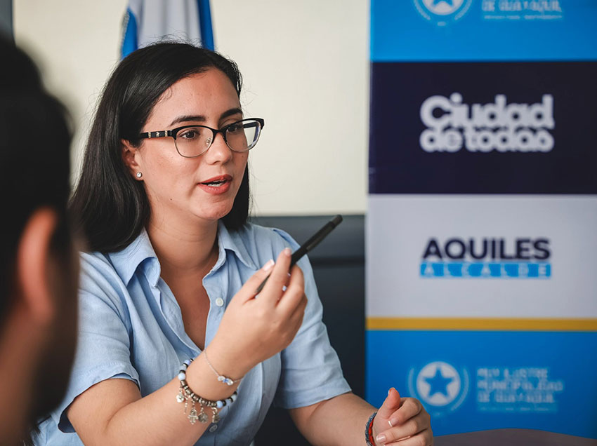 Vicealcaldesa de Guayaquil es destacada entre lideresas internacionales de la movilidad urbana